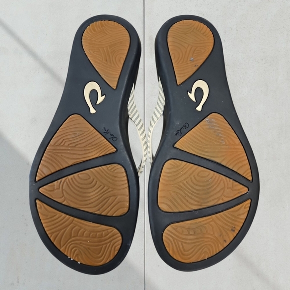 Olukai Ho'Pio SZ 7/37 Island Inspired Comfort Thong Beach Supportive Sandal - Picture 2 of 8